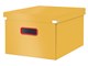 Arkivering & Oppbevaring - Leitz Click & Store Cosy Cube medium oppbevaringsboks Varmgul - 53480019