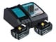 Batterier & Ladere - Makita DC18RC battery charger - with battery - 2 - Li-Ion - 197570-9
