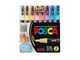 Hobbyartikler - POSCA PC-1M - 8 colours - 401612