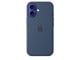 Mobil - Deksel og etui - Apple iPhone 16 Silicone Case with MagSafe - Denim - MYY23ZM/A