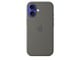 Mobil - Deksel og etui - Apple iPhone 16 Silicone Case with MagSafe - Stone Gray - MYY33ZM/A