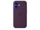 Mobil - Deksel og etui - Apple iPhone 16 Silicone Case with MagSafe - Plum - MYY43ZM/A