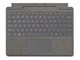 Tastatur - Microsoft Surface Pro Signature - Tastatur - Tysk - Grå - 8XB-00190