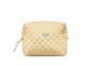 Annen personlig pleie - Karen Large toiletry bag in yellow checkered quilt - 10073-2