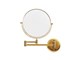 Sminkespeil - UNIQ Wall Mirror with 10x Magnification in Gold - 7023-1