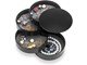 Annen personlig pleie - UNIQ Rotatable Round Jewelry Box with 4 Compartments – Black - 6844-1