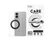 Mobil - Deksel og etui - CARE by PanzerGlass Feature Case Transparent w. Black Kickstand & Qi Compatible Samsung S25 Edge - CR43380