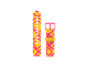 Smartklokke - Tilbehør - Xplora XGO3 Strap - Yellow Giraffe - XGO3-STR-RP-GRAFF