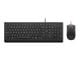 Tastatur - Lenovo Essential Wired Combo - keyboard and mouse set - QWERTY - Swedish/Finnish - black Input Device - Tastatur & Mussett - Svensk/finsk - Svart - 4X31R64433