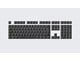 Tastatur - Wooting PBT ISO (UK) & ANSI (US) Keycaps - Just Black - Tastehetter - Engelsk (USA) - Svart - KC3-USUK4-PDS-BK1