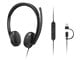 Hodetelefoner - Lenovo Wired VoIP Headset 5000 (Teams) USB-C - 4XD1R88995
