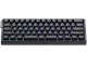 Tastatur - Wooting 60HE v2 - US-ANSI - Split - Plastic - Gamingtastatur - Uten numpad - Engelsk (USA) - Svart - WK3C-USSP1-TIK-BK1