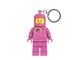 Skoleutstyr - LEGO 4006036-KE10HP Minifigur LED nøkkelring Astronaut Pink - 4006036-KE10HP
