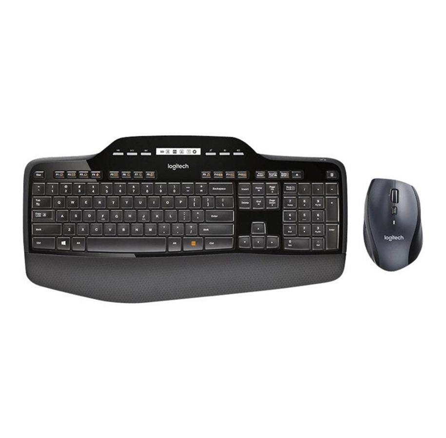 Tastatur - Logitech Wireless Desktop MK710 - Tastatur & Mussett - Nordisk - Svart - 920-002443