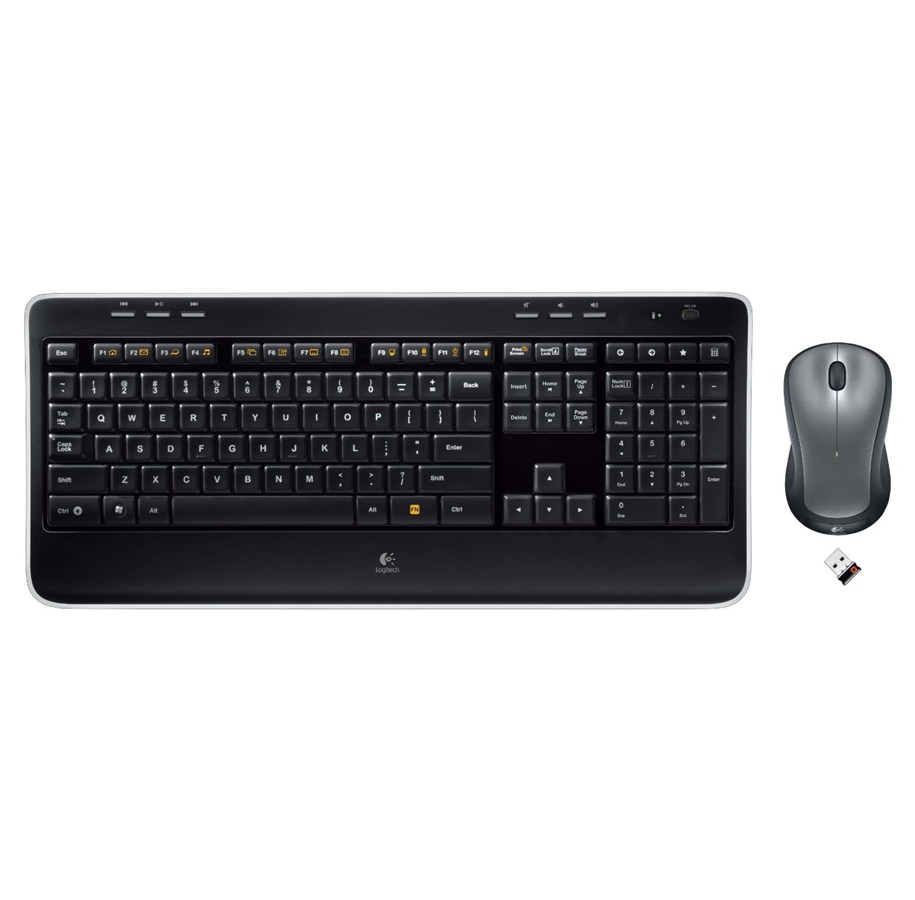 Tastatur - Logitech Wireless Combo MK520 - Tastatur & Mussett - Nordisk - Svart - 920-002602