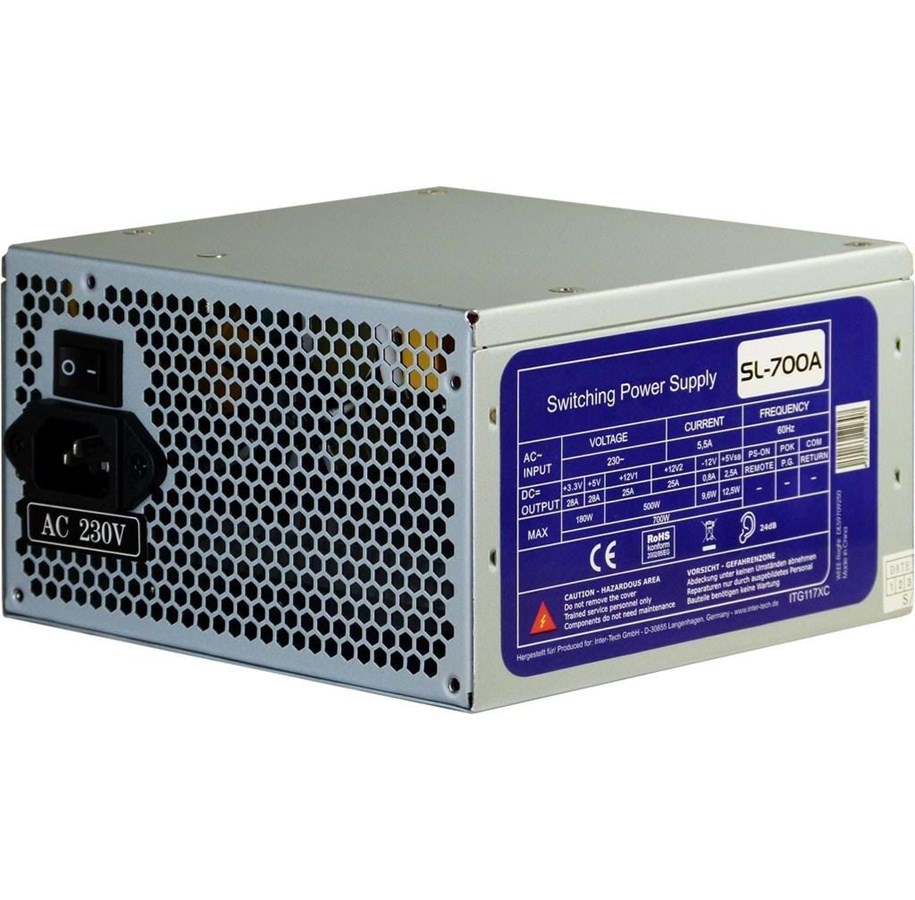 Strømforsyning (PSU) - Inter-Tech SL-700 Strømforsyning (PSU) - 700 Watt - 120 mm - ATX - 80 Plus - 88882052
