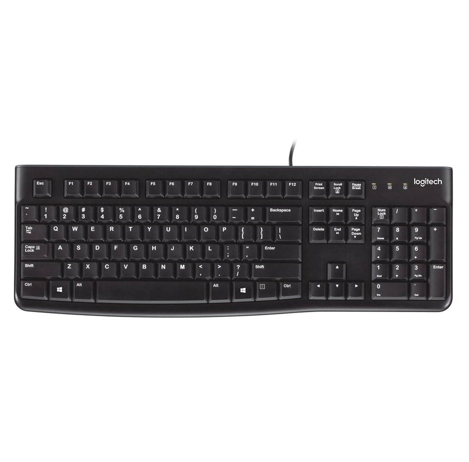 Tastatur - Logitech Keyboard K120 - Tastatur - Nordisk - Svart - 920-002822