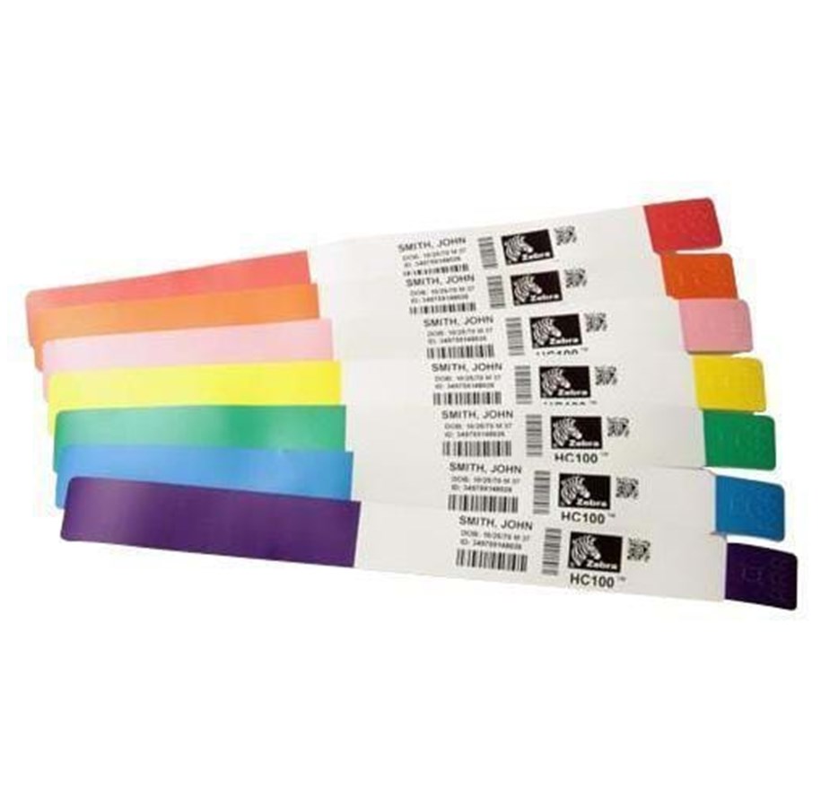 Papir, Fotopapir & Etiketter - Zebra Z-Band Splash - vattentät armbandsetikett - 10012717-1K