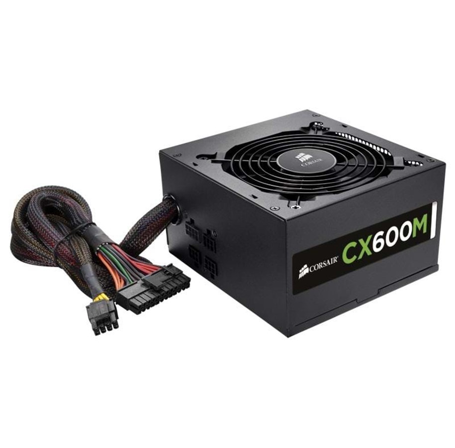 Strømforsyning (PSU) - Corsair CX600M Strømforsyning (PSU) - 600 Watt - 120 mm - ATX - 80 Plus Bronze sertifisert - CP-9020060-EU