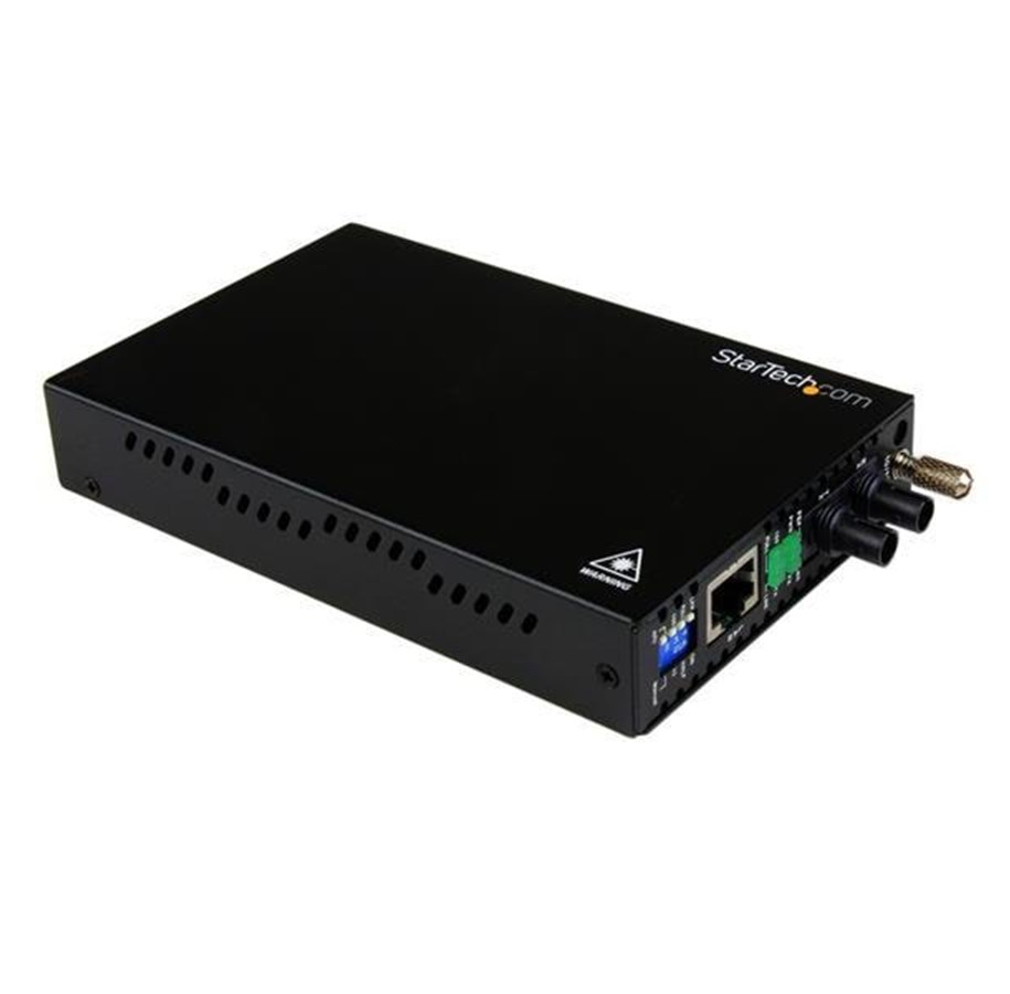 Repeater, forsterkere, bridges og transceivere - StarTech.com ET90110ST2 10/100 Mbps Multi Mode Fiber Media Converter ST Up to 2 km - ET90110ST2