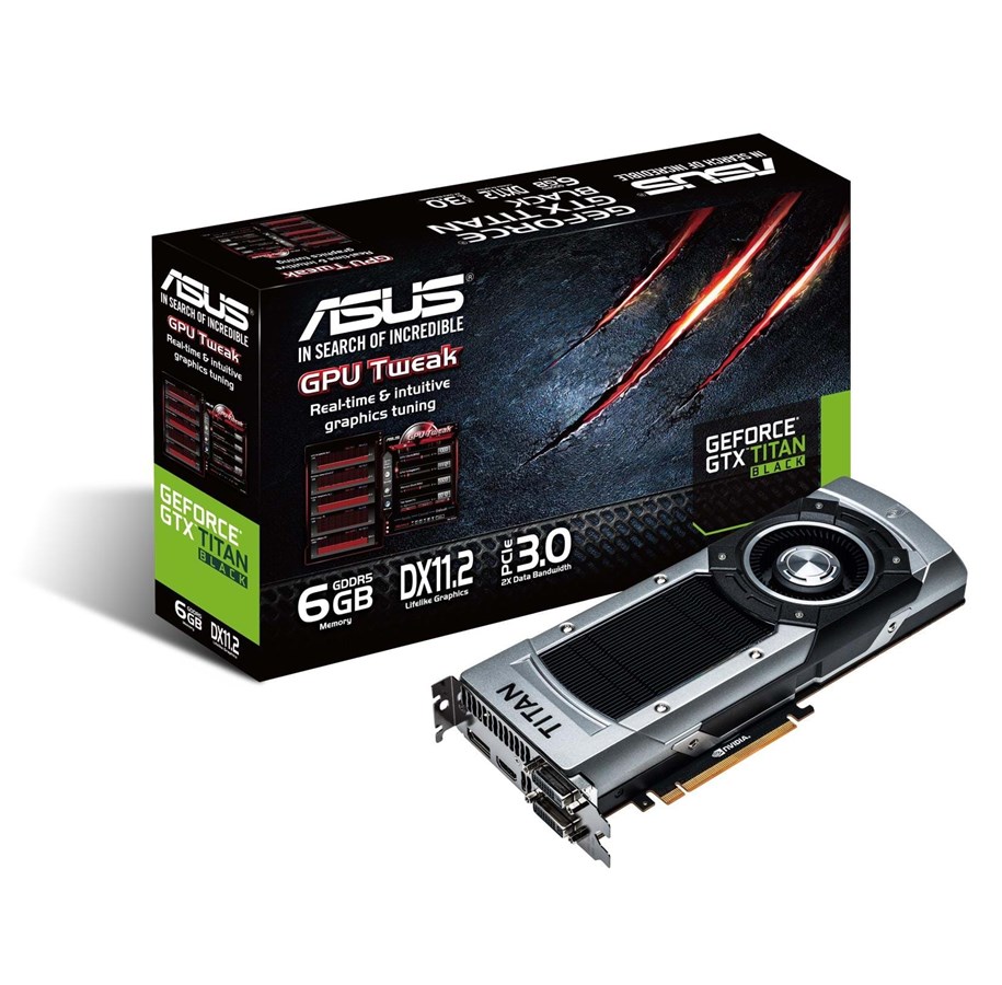 Grafikkort - ASUS GeForce GTX TITAN - 6GB GDDR5 RAM - Grafikkort - 90YV05W0-U0NA00