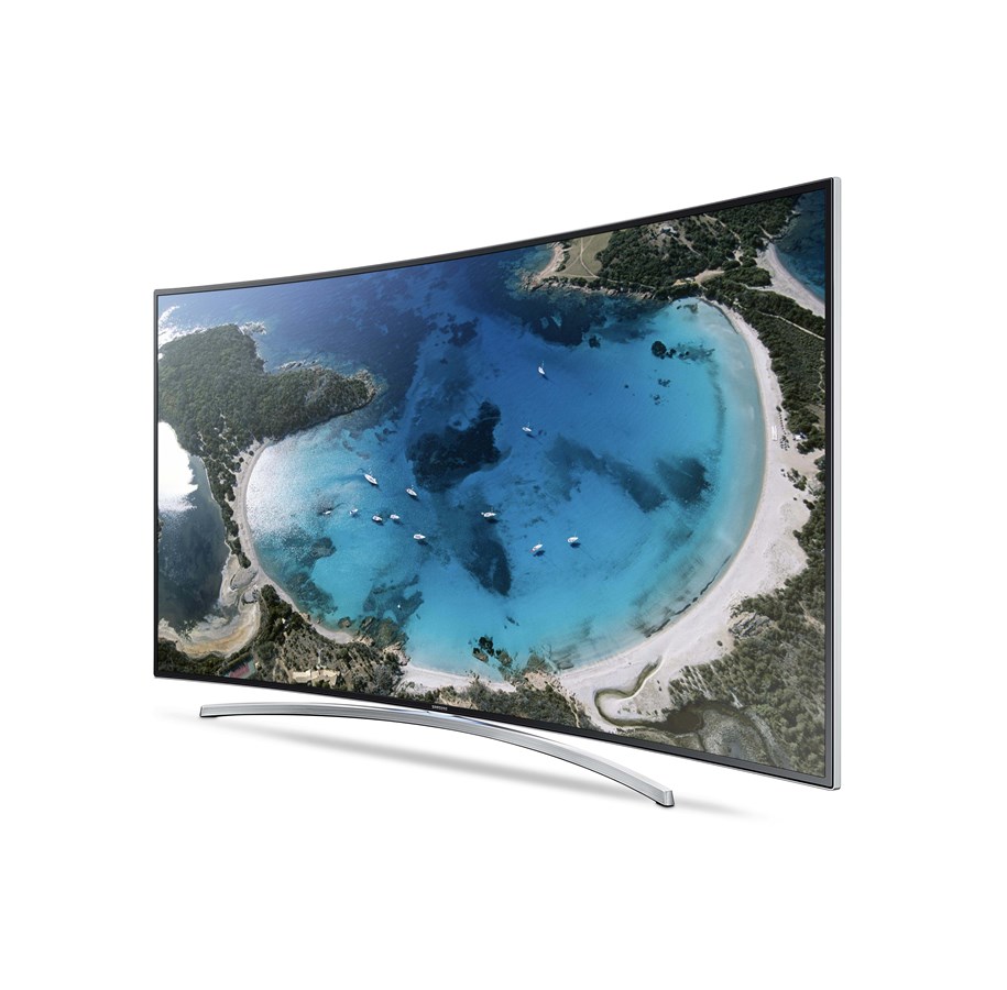 Flatskjerm-TV - Samsung 0 " Flatskjerm-TV LCD 1080p Full HD Curved TV UE55H8005 - UE55H8005SQXXE