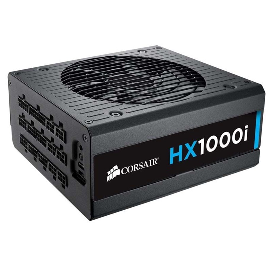 Strømforsyning (PSU) - Corsair HX1000i Strømforsyning (PSU) - 1000 Watt - 140 mm - ATX - 80 Plus Platinum sertifisert - CP-9020074-EU