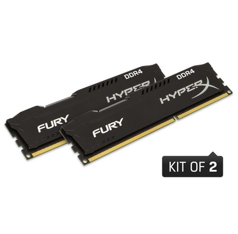 RAM - Kingston HyperX Fury DDR4-2133 BK C14 DC - 16GB - HX421C14FBK2/16