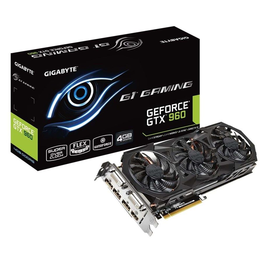 Grafikkort - GIGABYTE GeForce GTX 960 G1 GAMING - 4GB GDDR5 RAM - Grafikkort - GV-N960G1 GAMING-4GD