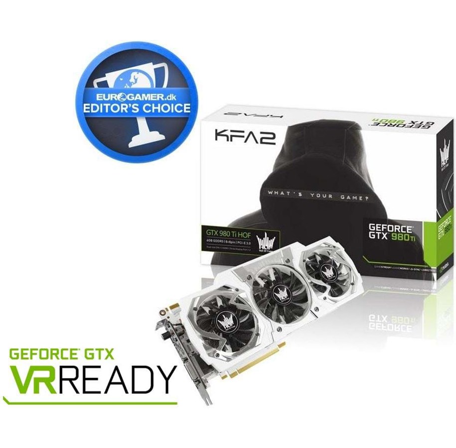 Grafikkort - KFA2 GeForce GTX 980 Ti Hall of Fame - 6GB GDDR5 RAM - Grafikkort - 98IRH5DHF7XH