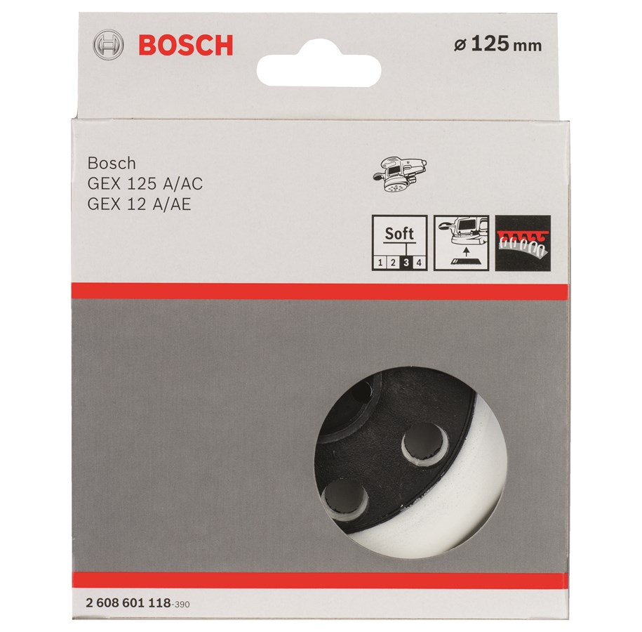 Slipemaskin - Bosch Slipetallerken myk, 125 mm - 2608601118