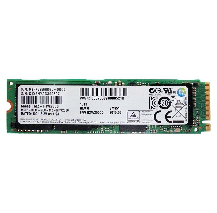 SSD - Samsung SM951 SSD M.2 2280 NVMe - 256GB - MZVPV256HDGL-00000