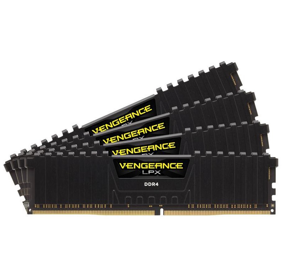 RAM - Corsair Vengeance LPX DDR4-2400 - 64GB - CL14 - Quad Channel (4 pcs) - Intel XMP - Svart - CMK64GX4M4A2400C14