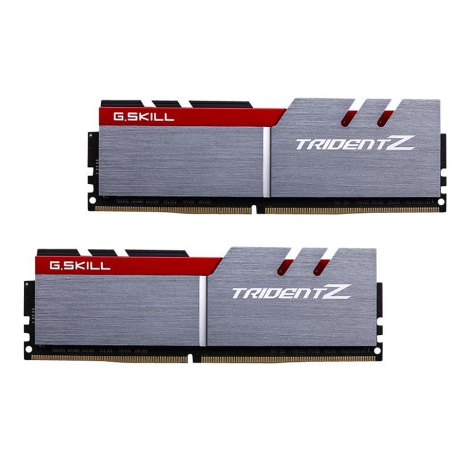 RAM - G.Skill Trident Z DDR4-3000 - 32GB - CL15 - Dual Channel (2 pcs) - Intel XMP - Silver - F4-3000C15D-32GTZ