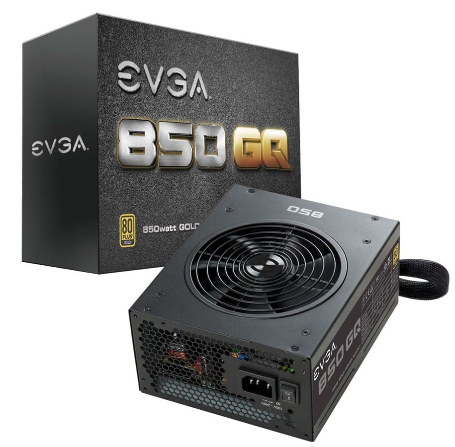 Strømforsyning (PSU) - EVGA SuperNOVA 850 GQ Strømforsyning (PSU) - 850 Watt - 135 mm - ATX - 80 Plus Gold sertifisert - 210-GQ-0850-V2