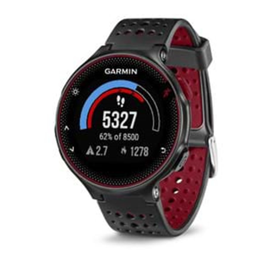 Smartklokke, Smartwatch & Sportsklokke - Garmin Forerunner 235 - Black/Red - 010-03717-71