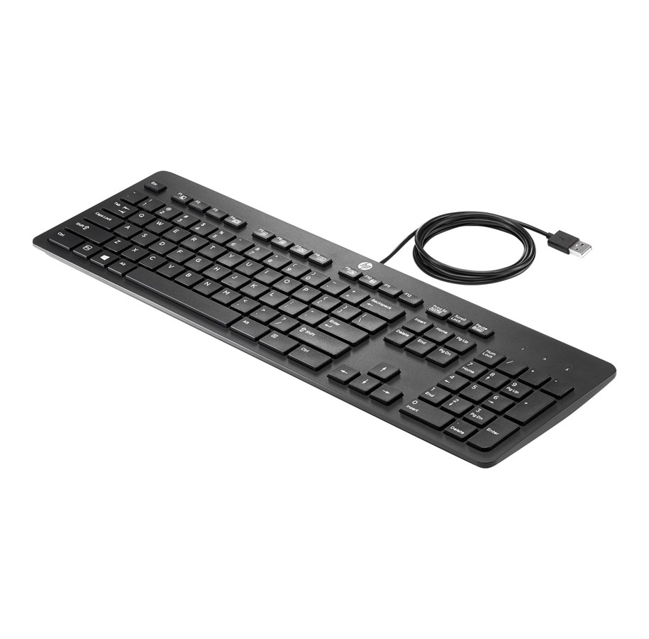 Tastatur - HP Business Slim USB Keyboard Italian Layout - Tastatur - Italiensk - Svart - N3R87AA#ABZ