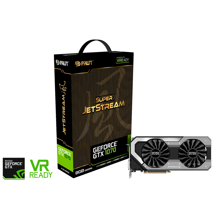 Grafikkort - Palit GeForce GTX 1070 Super JetStream - 8GB GDDR5 RAM - Grafikkort - NE51070S15P2J