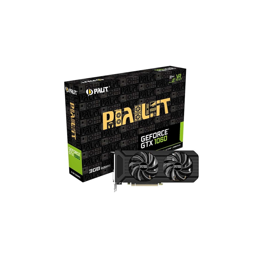 Grafikkort - Palit GeForce GTX 1060 DUAL - 3GB GDDR5 RAM - Grafikkort - NE51060015F9D