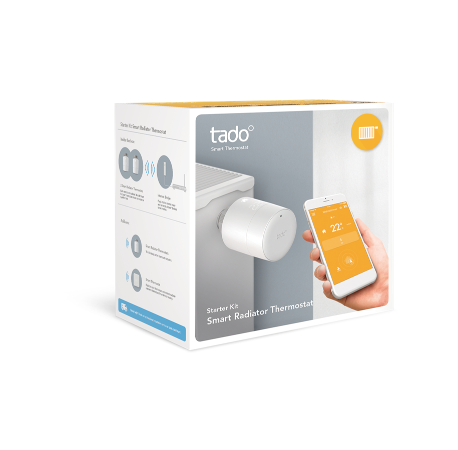 Smarthus - tado Smart Radiator Thermostat Starter Kit V3 - TAD-101916