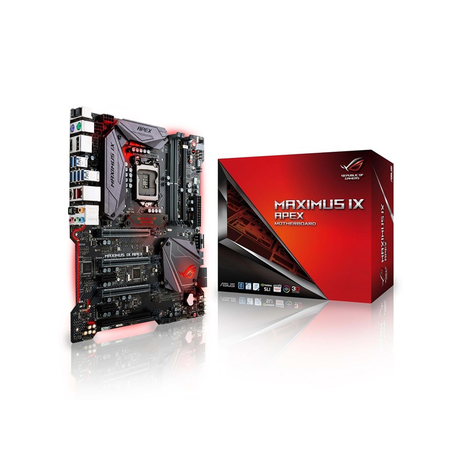 Hovedkort - ASUS ROG MAXIMUS IX APEX Hovedkort - Intel Z270 - Intel LGA1151 socket - DDR4 RAM - ATX - 90MB0T90-M0EAY0