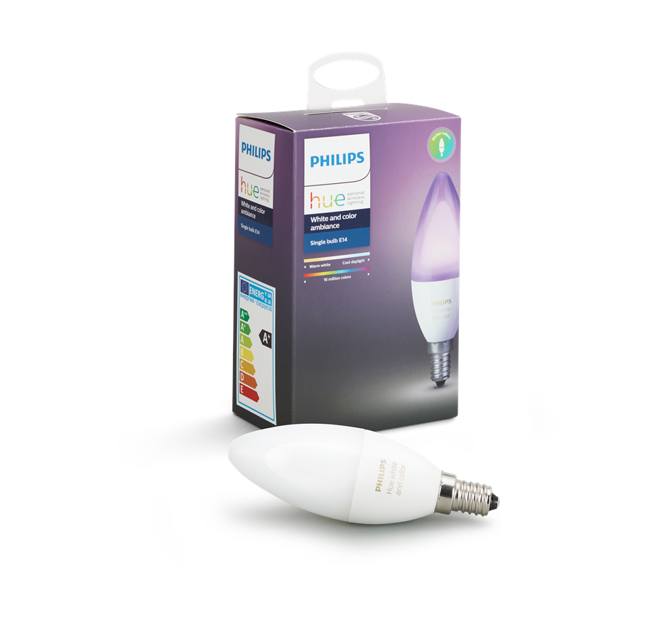 Smarthus - Philips Hue Color E14 Pære - 929001301301