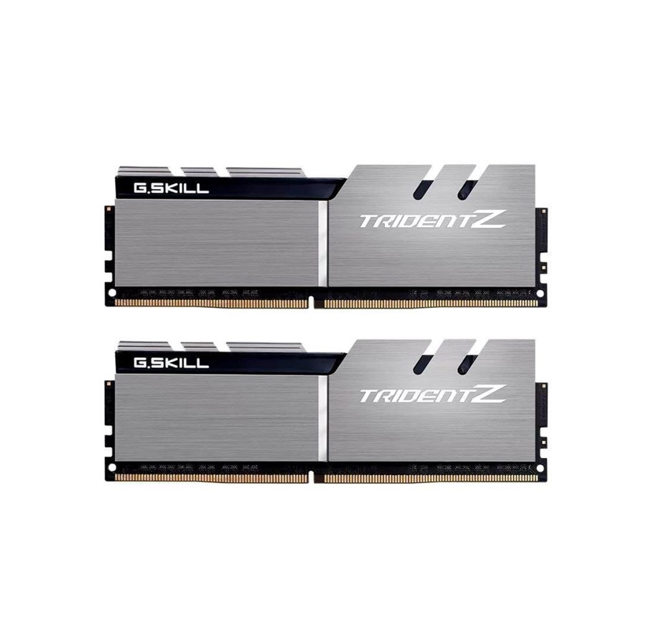 RAM - G.Skill Trident Z DDR4-3200 - 16GB - CL14 - Dual Channel (2 pcs) - Intel XMP - Sølv - F4-3200C14D-16GTZSK