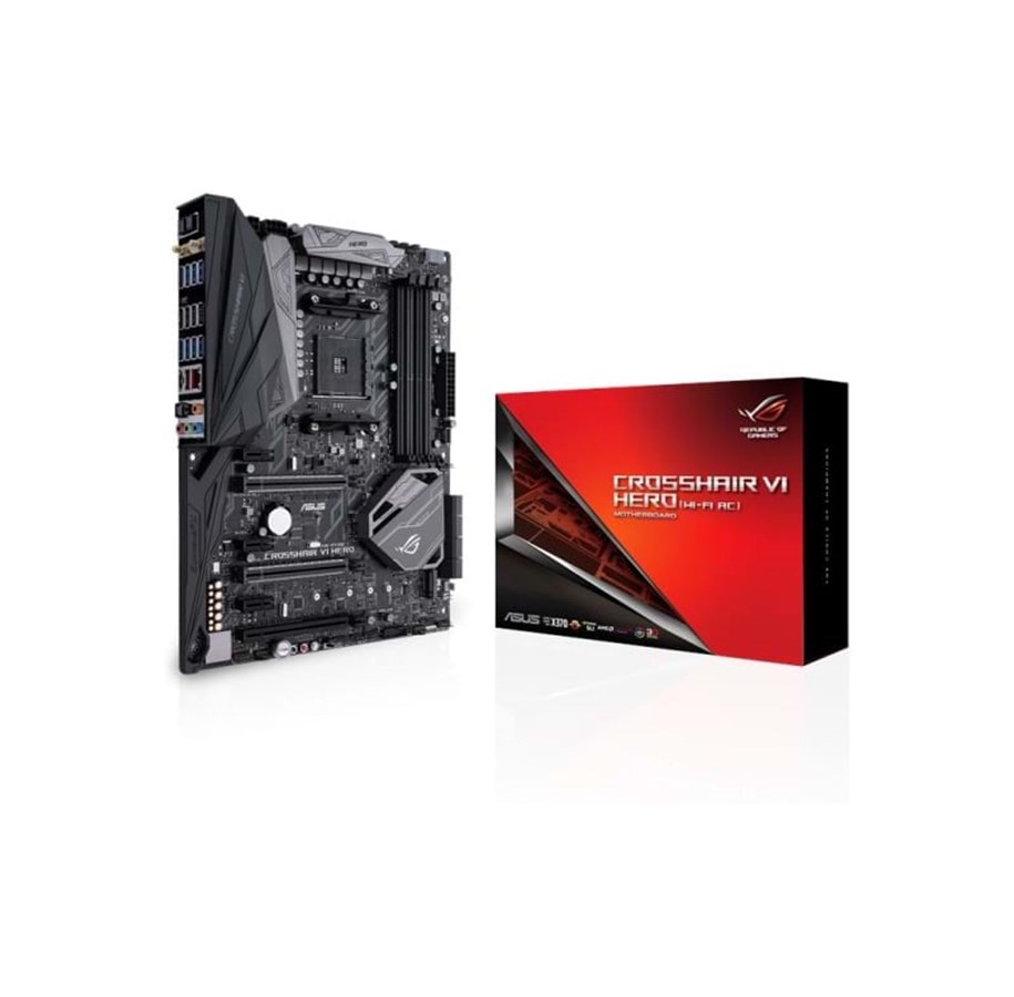 Hovedkort - ASUS ROG CROSSHAIR VI HERO/WIFI Hovedkort - AMD X370 - AMD AM4 socket - DDR4 RAM - ATX - 90MB0UT0-M0EAY0