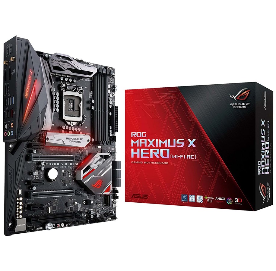 Hovedkort - ASUS ROG MAXIMUS X HERO (WI-FI AC) Hovedkort - Intel Z370 - Intel LGA1151 - DDR4 RAM - ATX - 90MB0W20-M0EAY0