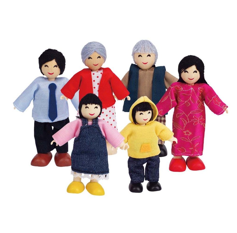 Treleker - Hape Doll House Asian Family - E3502