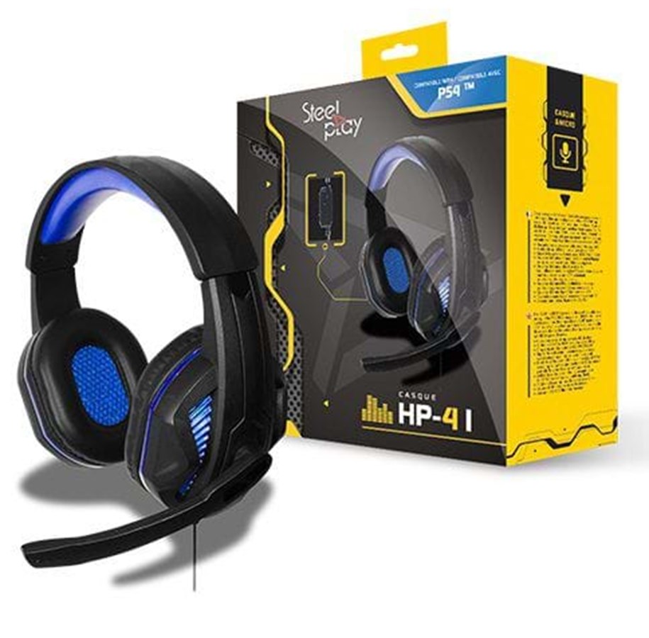 Spill - Tilbehør - Steelplay HP-41 Wired Gaming Headset - Wired Headset - Sony PlayStation 4 - 3760210998876