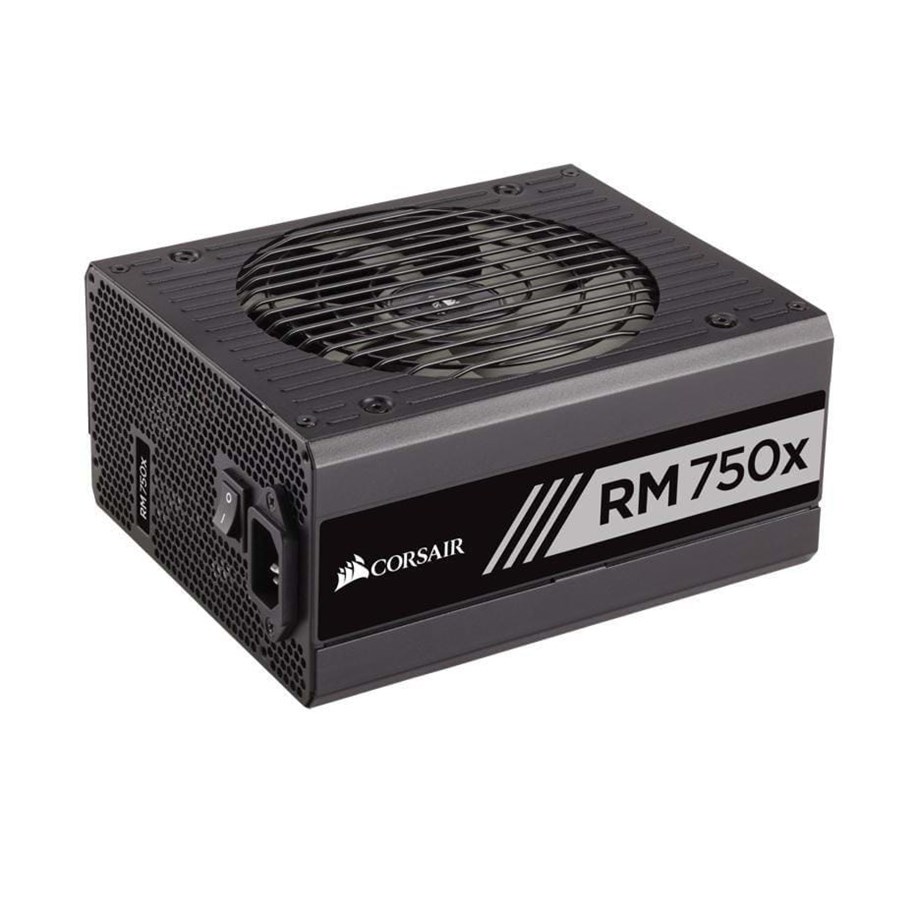 Strømforsyning (PSU) - Corsair RM750x (2018) Strømforsyning (PSU) - 750 Watt - 135 mm - 80 Plus Gold sertifisert - CP-9020179-EU