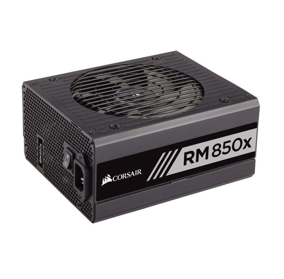 Strømforsyning (PSU) - Corsair RM850x (2018) Strømforsyning (PSU) - 850 Watt - 135 mm - ATX - 80 Plus Gold sertifisert - CP-9020180-EU