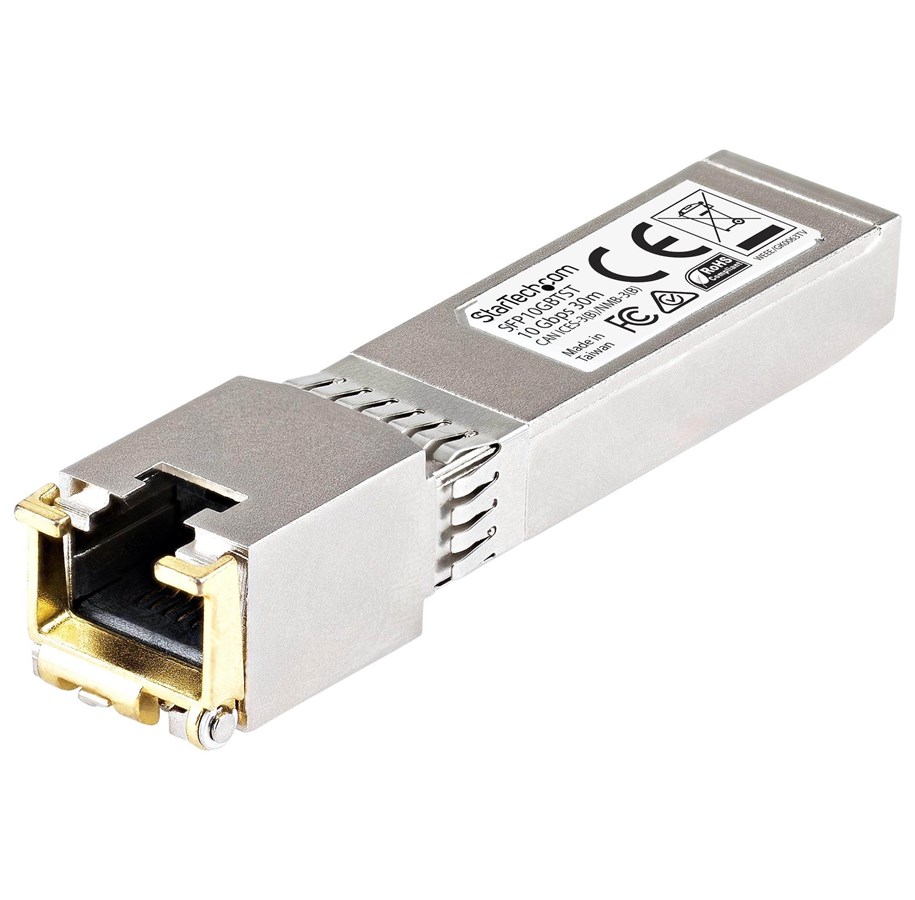 Repeater, forsterkere, bridges og transceivere - StarTech.com Cisco Compatible SFP+ Module - TAA - Lifetime Warranty - SFP+ transceiver module - 10 GigE - SFP10GBTCST